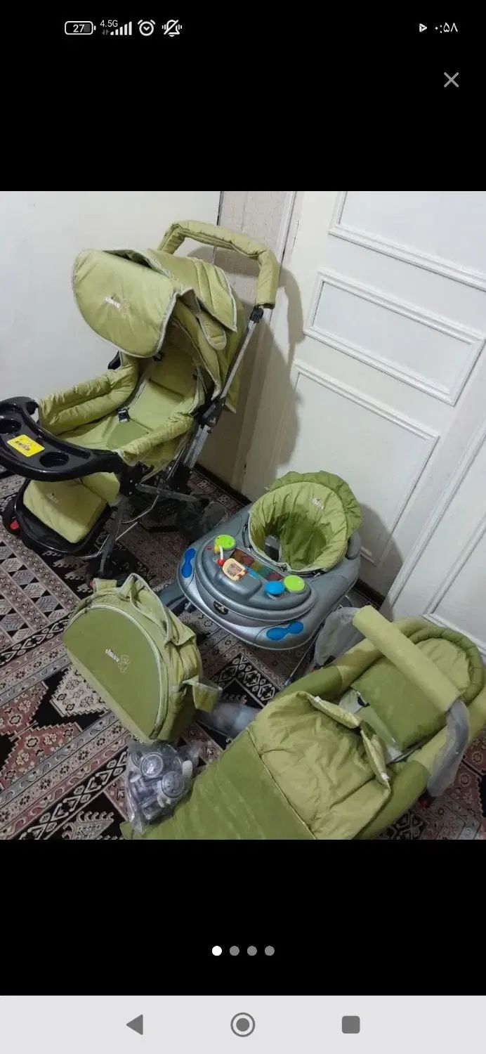 ست کالسکه ۵تیکه نو|کالسکه و لوازم جانبی|مشهد, گاز|دیوار