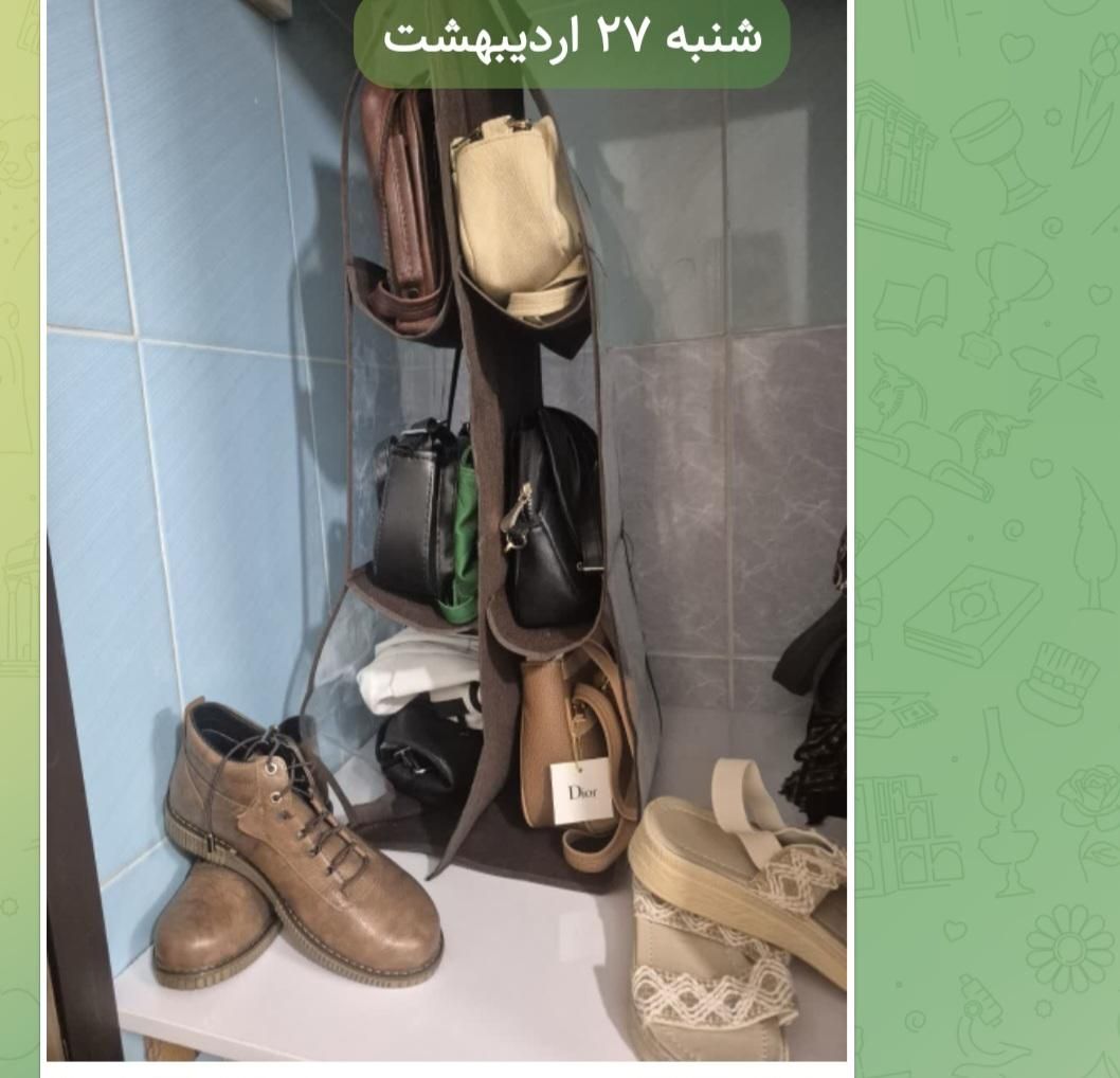 آویز کیف|کیف، کفش، کمربند|کاشان, دانش|دیوار