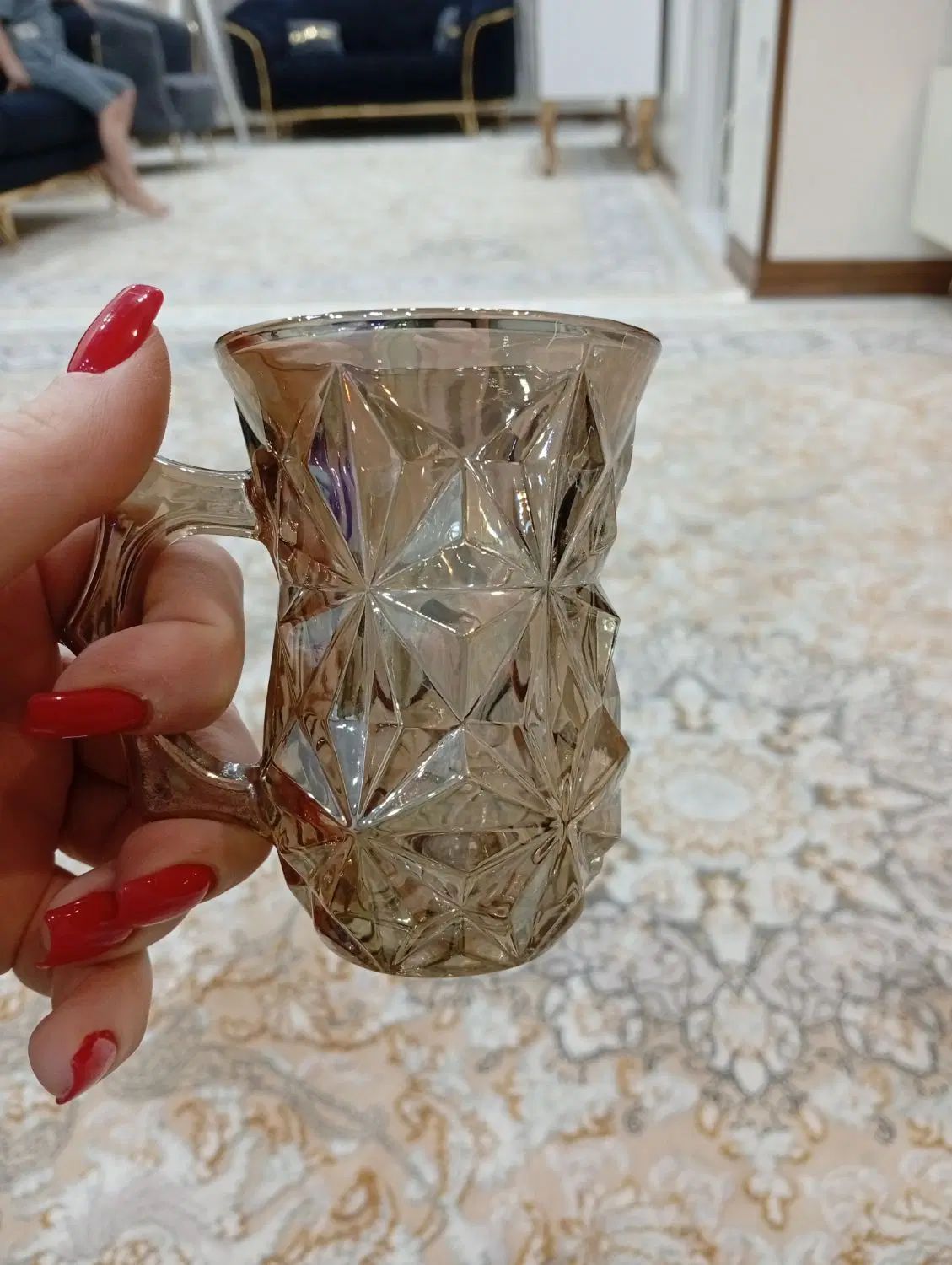 ۸عدد استکان رز گلد هفت رنگ بهمراه دو عدد قندان ست|ظروف سرو و پذیرایی|تهران, نیروی هوایی (پیروزی)|دیوار