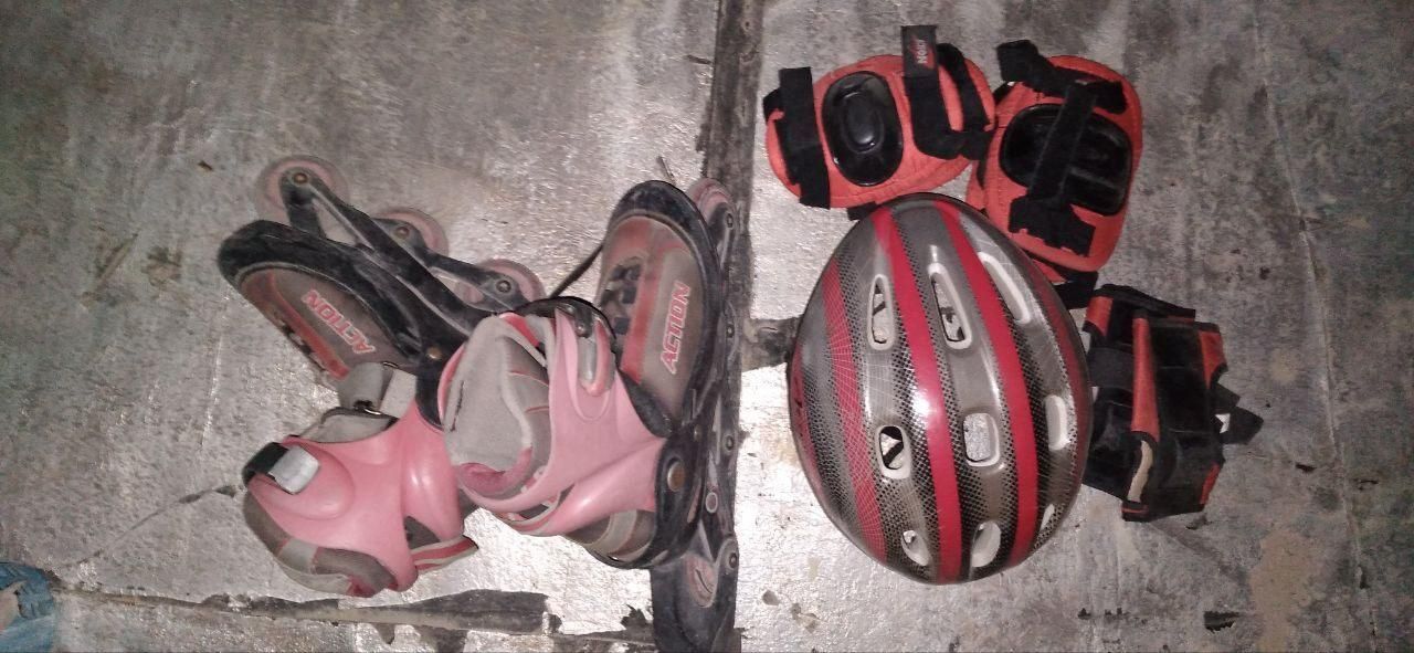 اسکیت با لوازم ایمنی سالم|دوچرخه، اسکیت، اسکوتر|خمینی‌شهر, |دیوار