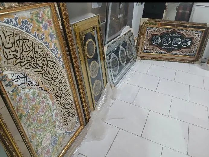 تابلو فرش .قلم کاری. کریستال و ساعت دیواری|تابلو فرش|کرج, شهرک فهمیده|دیوار