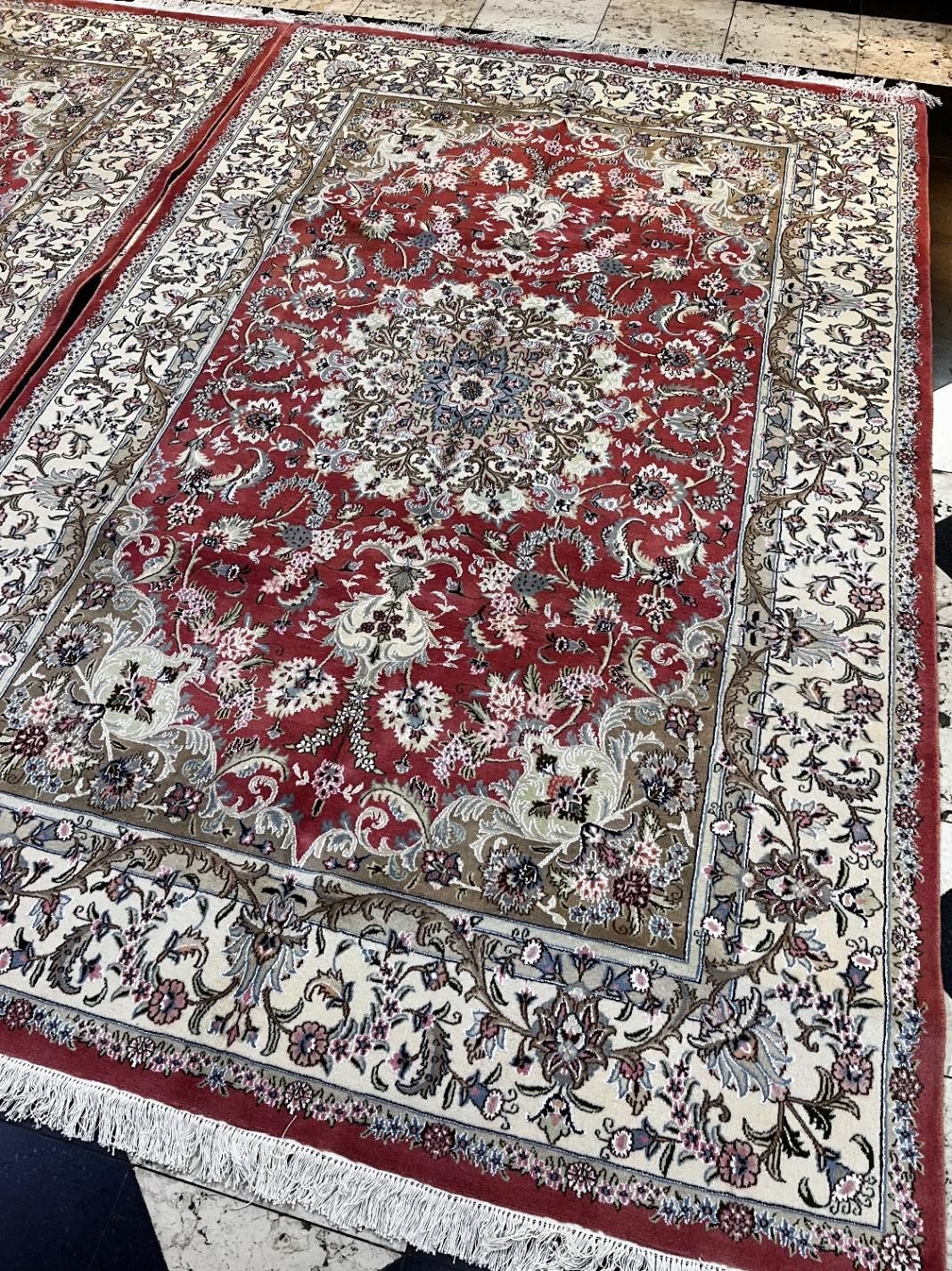 جفت 6متری دستباف|فرش|اصفهان, نقش جهان|دیوار