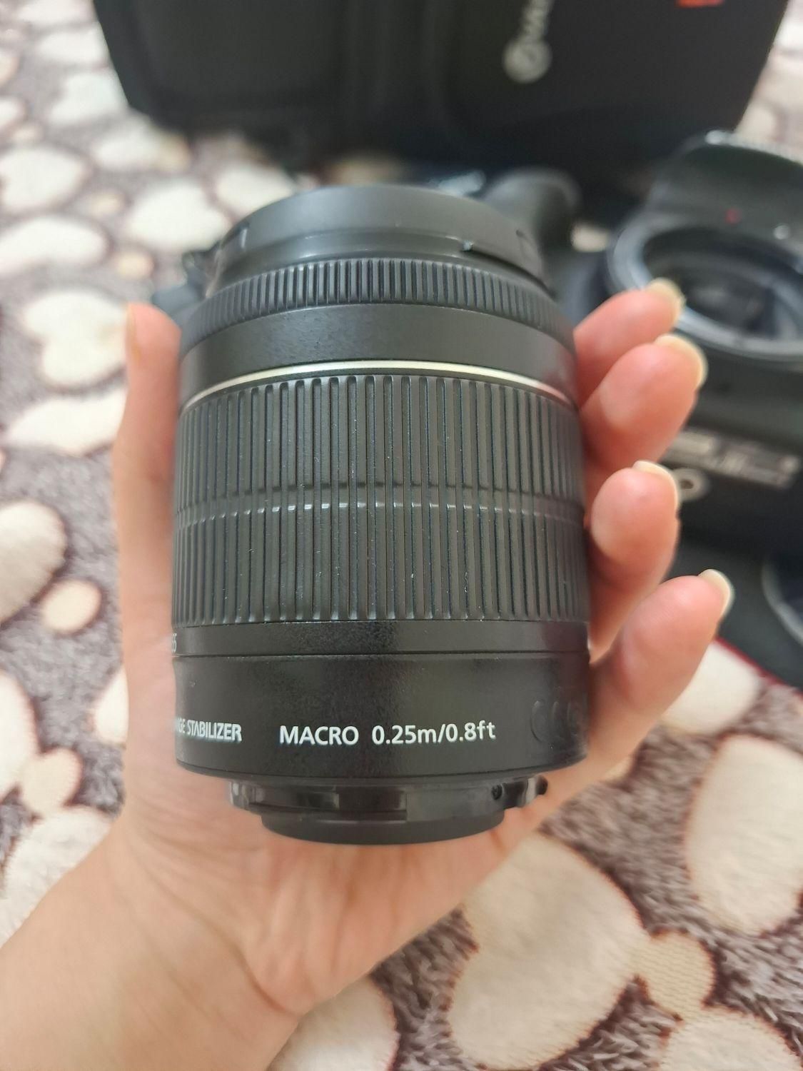 دوربین Canon4000D + لنز 18-55 IS کم‌کارکرد و تمیز|دوربین عکاسی و فیلم‌برداری|تهران, نازی‌آباد|دیوار