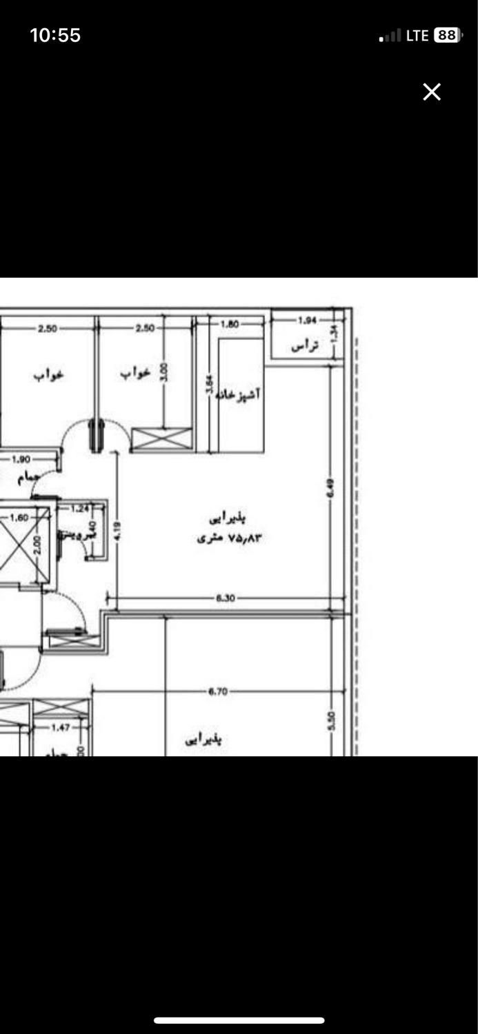 ۷۶ متر خوش نقشه|پیش‌فروش املاک|تهران, نارمک|دیوار