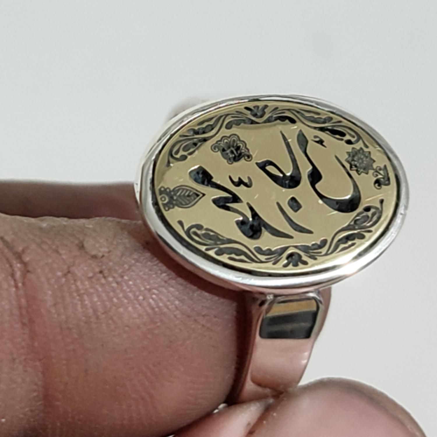 انگشتر مهر خاتم نقره و برنج|بدلیجات|اصفهان, برلیان|دیوار