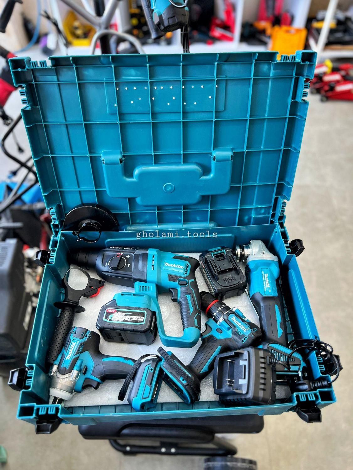 پک دریل ۴ عددی شارژی بتن کن فرز بوکس ماکیتا 148|مصالح و تجهیزات ساختمان|رشت, بلوار گیلان|دیوار