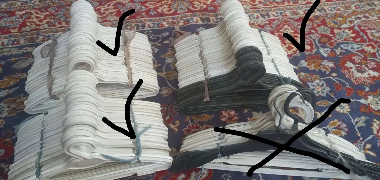 تعداد ۱۲۹چوب لباسی نوجوان فروش و معاوضه با حیوانات|بندرخت و رخت‌آویز|اصفهان, حصه شمالی|دیوار