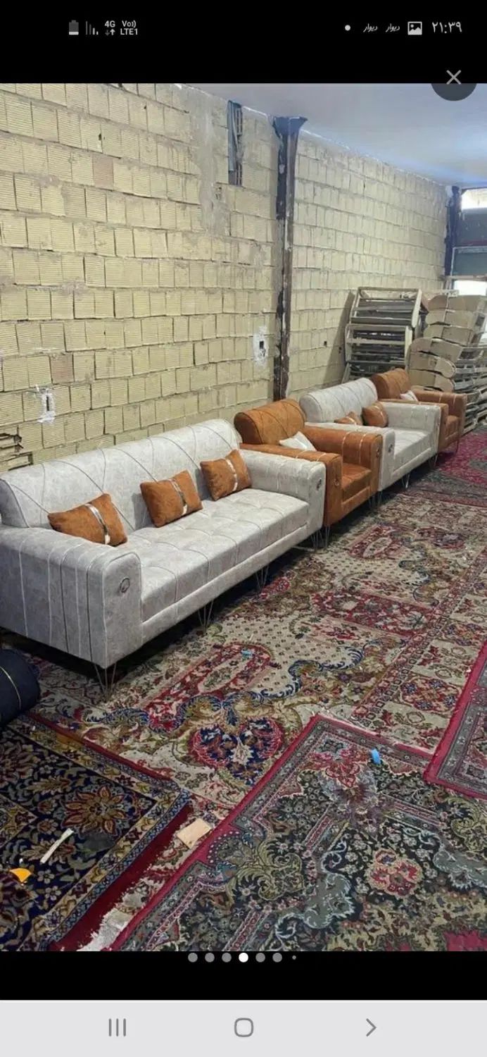 مبل اسکارلت راحتی(رنگبندی آماده تحویل)هردوشعبه|مبلمان خانگی و میز عسلی|کرمانشاه, |دیوار