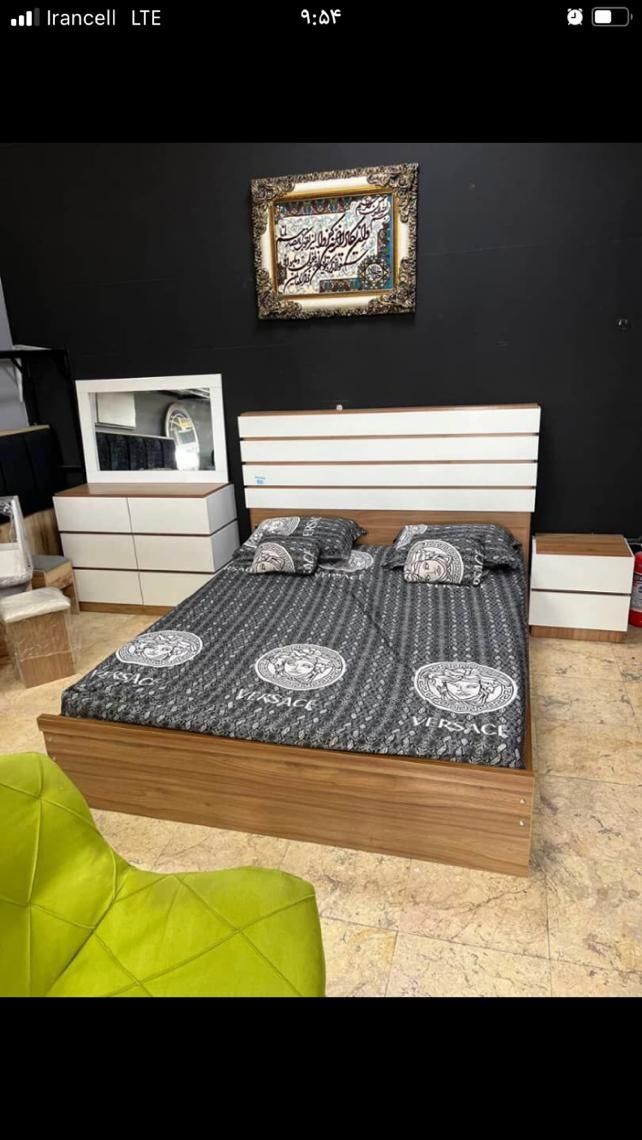 تخت خواب بالوازم+سرویس خواب کامل روژان|تخت و سرویس خواب|مشکیندشت, |دیوار