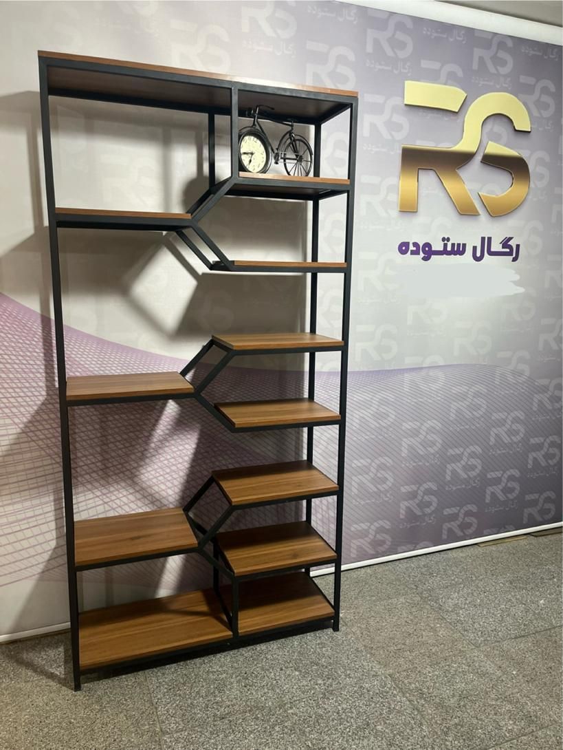 شلف قفسه کتابخانه طبقاتی (( ستوده ))|کتابخانه، شلف، قفسه‌های دیواری|کرج, پیشاهنگی|دیوار