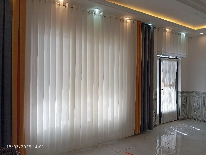 فروش و دوخت و نصب انواع پرده چراغی|پرده، رانر، رومیزی|نورآباد, |دیوار