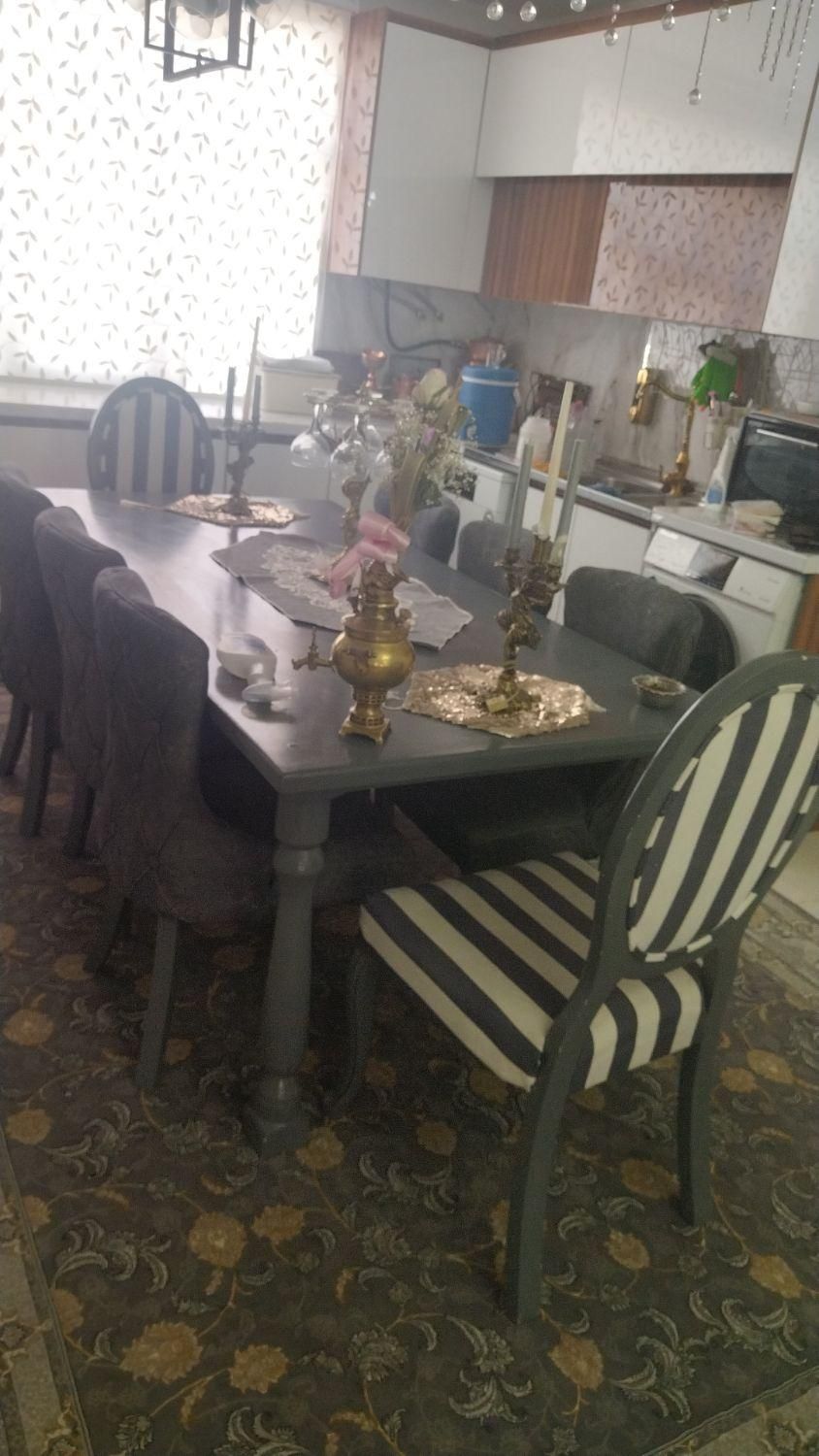 مبل ۸نفره چستر با غذا خوری ست|مبلمان خانگی و میز عسلی|صفادشت, |دیوار