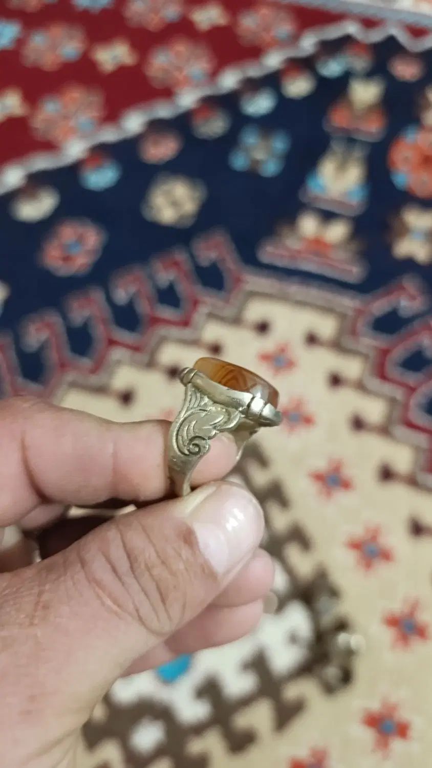 انگشتر و موبایل ساده نوکیا خوش رکاب نقره نگین اصلی|جواهرات|هندیجان, |دیوار