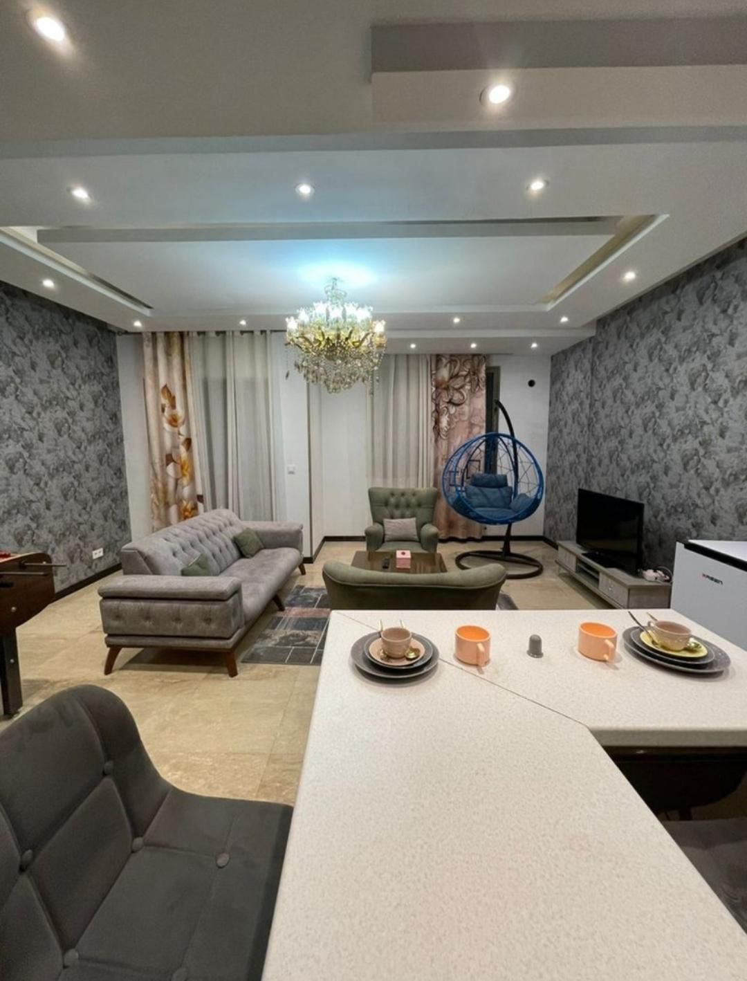 اجاره آپارتمان مبله در غرب تهران سعادت آباد|اجارهٔ کوتاه‌مدت آپارتمان و سوئیت|تهران, آسمان|دیوار