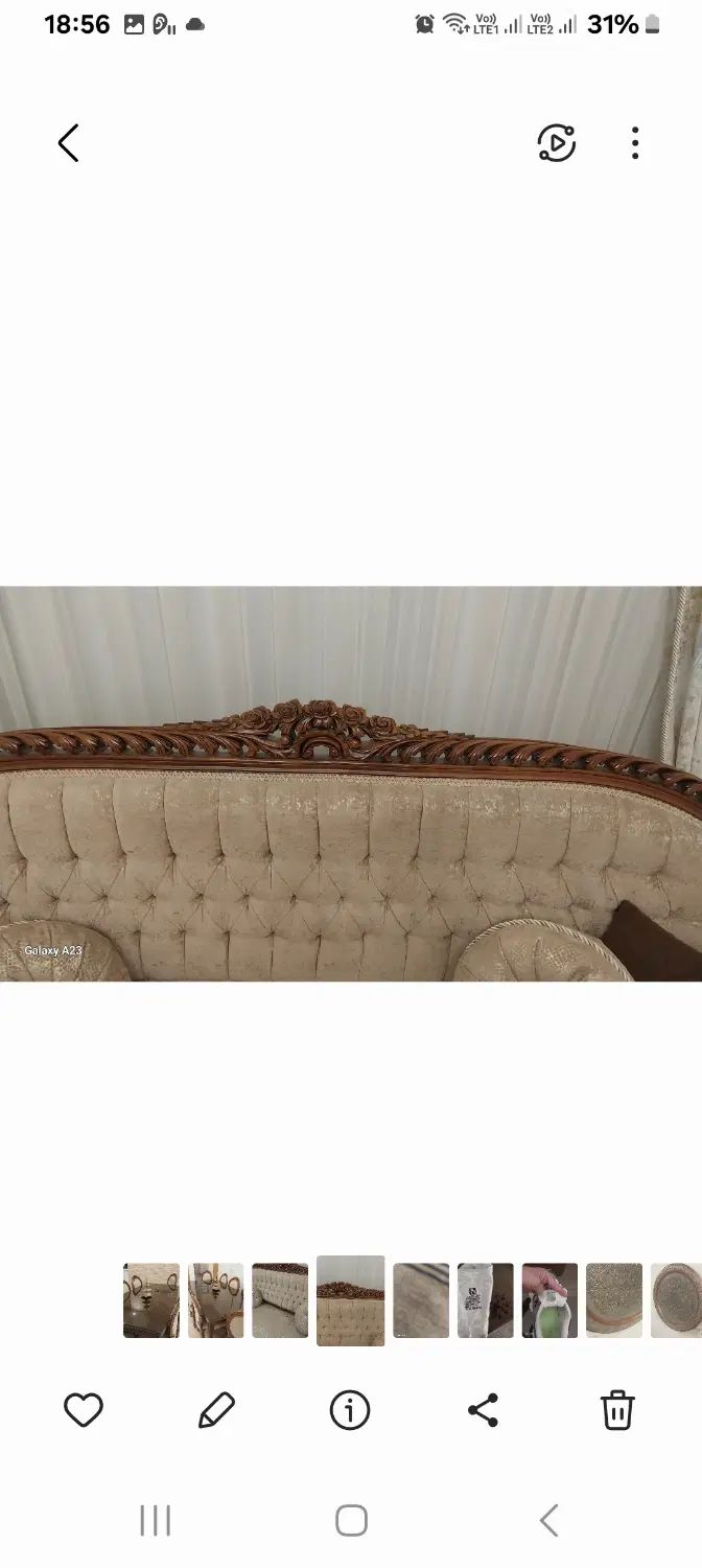 مبل استیل ۹ نفره و میزبان ، ناهار خوری ۸ نفره منبت|مبلمان خانگی و میز عسلی|تهران, مهران|دیوار