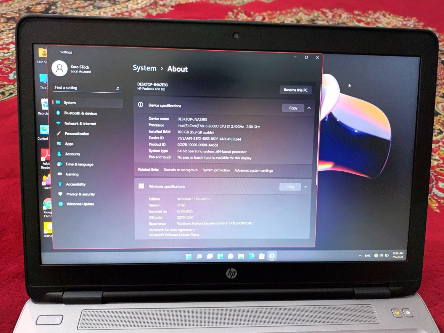 لپ‌تاپ HP مدل PROBOOK 650 G2|رایانه همراه|قزوین, |دیوار