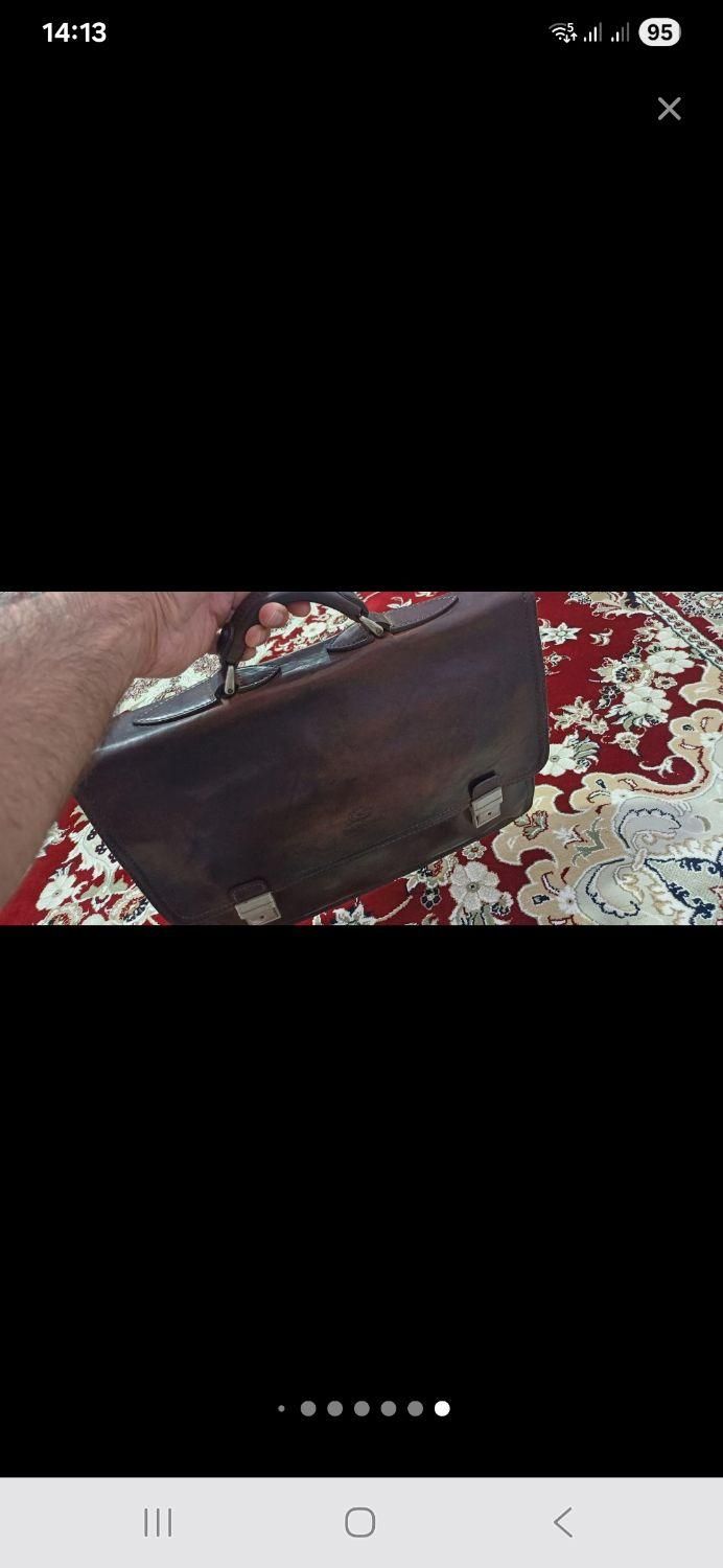 کیف اداری تمام چرم گاوی پارینه چرم|کیف، کفش، کمربند|ایلام, |دیوار