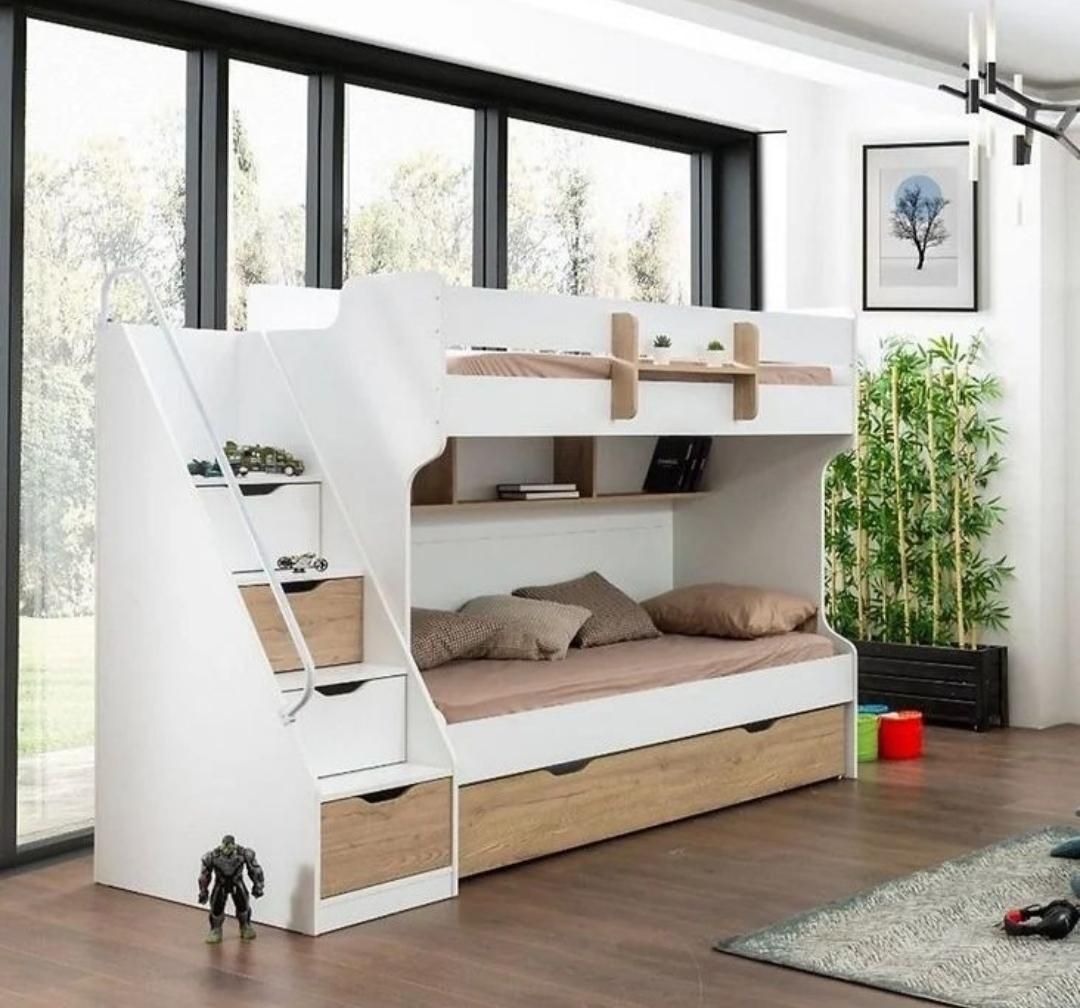 تخت خواب(سرویس خواب)دوطبقه نوجواان|تخت و سرویس خواب|تبریز, |دیوار