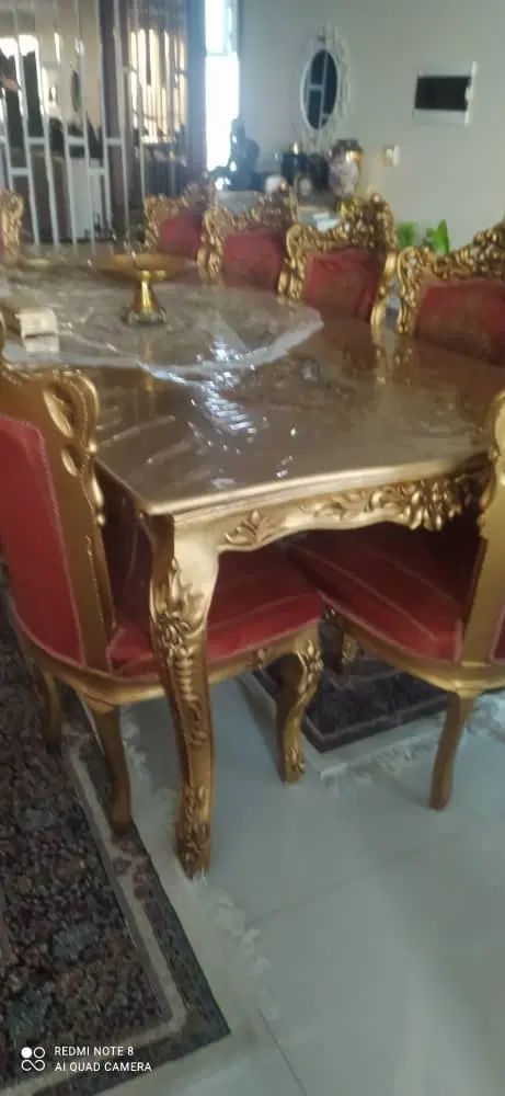 مبلمان استیل سلطنتی با ناهار خوری با بوفه ست|مبلمان خانگی و میز عسلی|تهران, تهرانپارس شرقی|دیوار