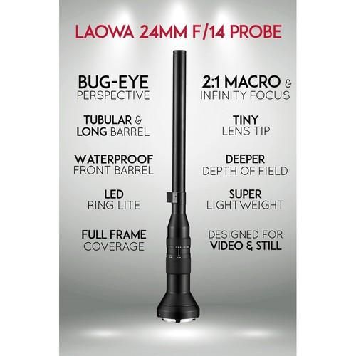 لنز حرفه ای Laowa 24 f/14 Macro Probe نیکون و سونی|دوربین عکاسی و فیلم‌برداری|تهران, صادقیه|دیوار