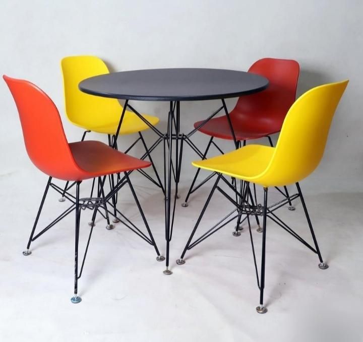 میز و صندلی غذاخوری پایه فلزی شادنوش ۱۸۹۱۹۱|میز و صندلی غذاخوری|زنجان, |دیوار