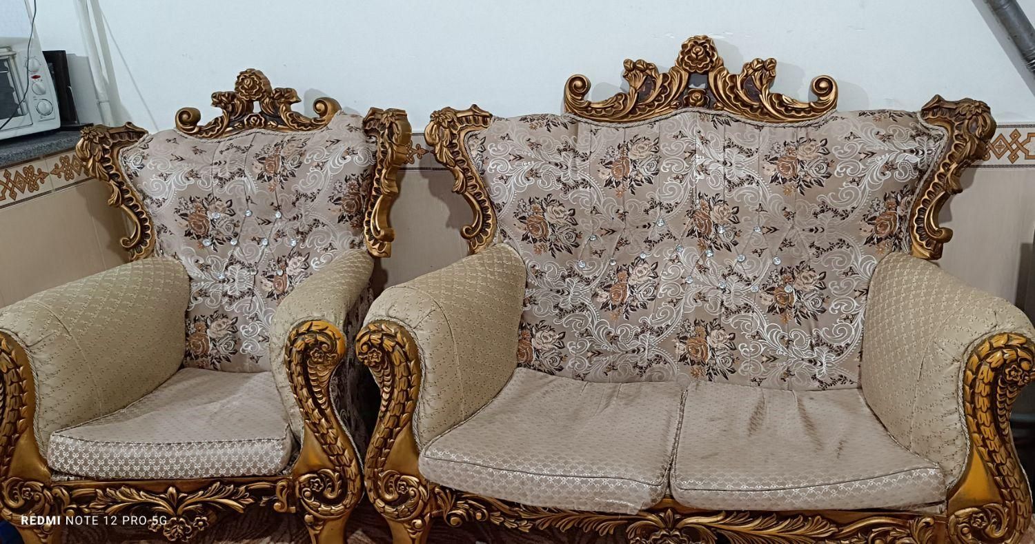 مبل سلطنتی|مبلمان خانگی و میز عسلی|خرمدره, |دیوار