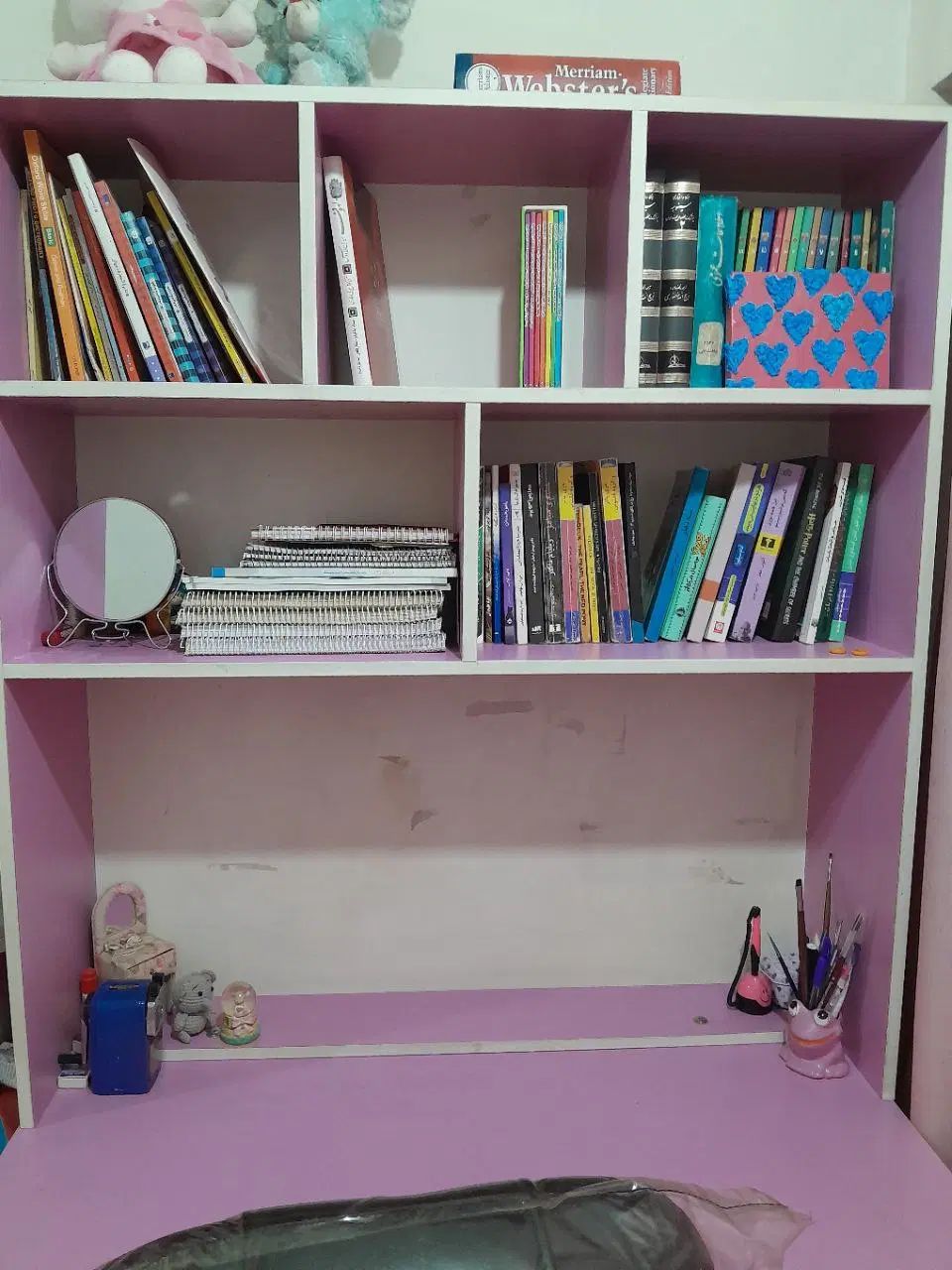 تخت/میز تحریر/کتابخانه/پرده/تشک فنری|تخت و سرویس خواب|تهران, فدک|دیوار