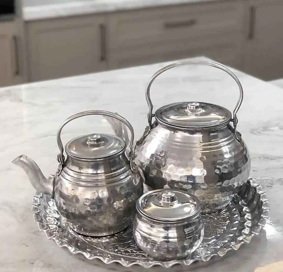 سرویس چایخوری کتری قوری روحی|قوری، کتری، قهوه‌ساز دستی|گرگان, |دیوار