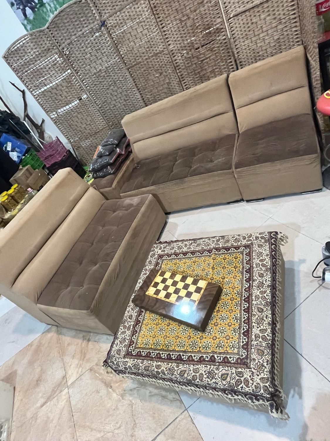 مبل پارچه ای|مبلمان خانگی و میز عسلی|کیش, |دیوار