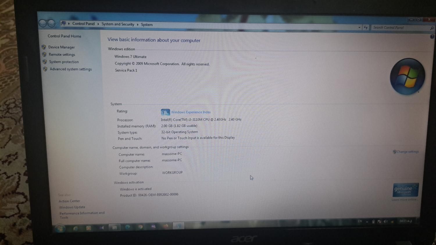 لپ تاپ acer مدلE1-571|رایانه همراه|گلستان (تهران), |دیوار