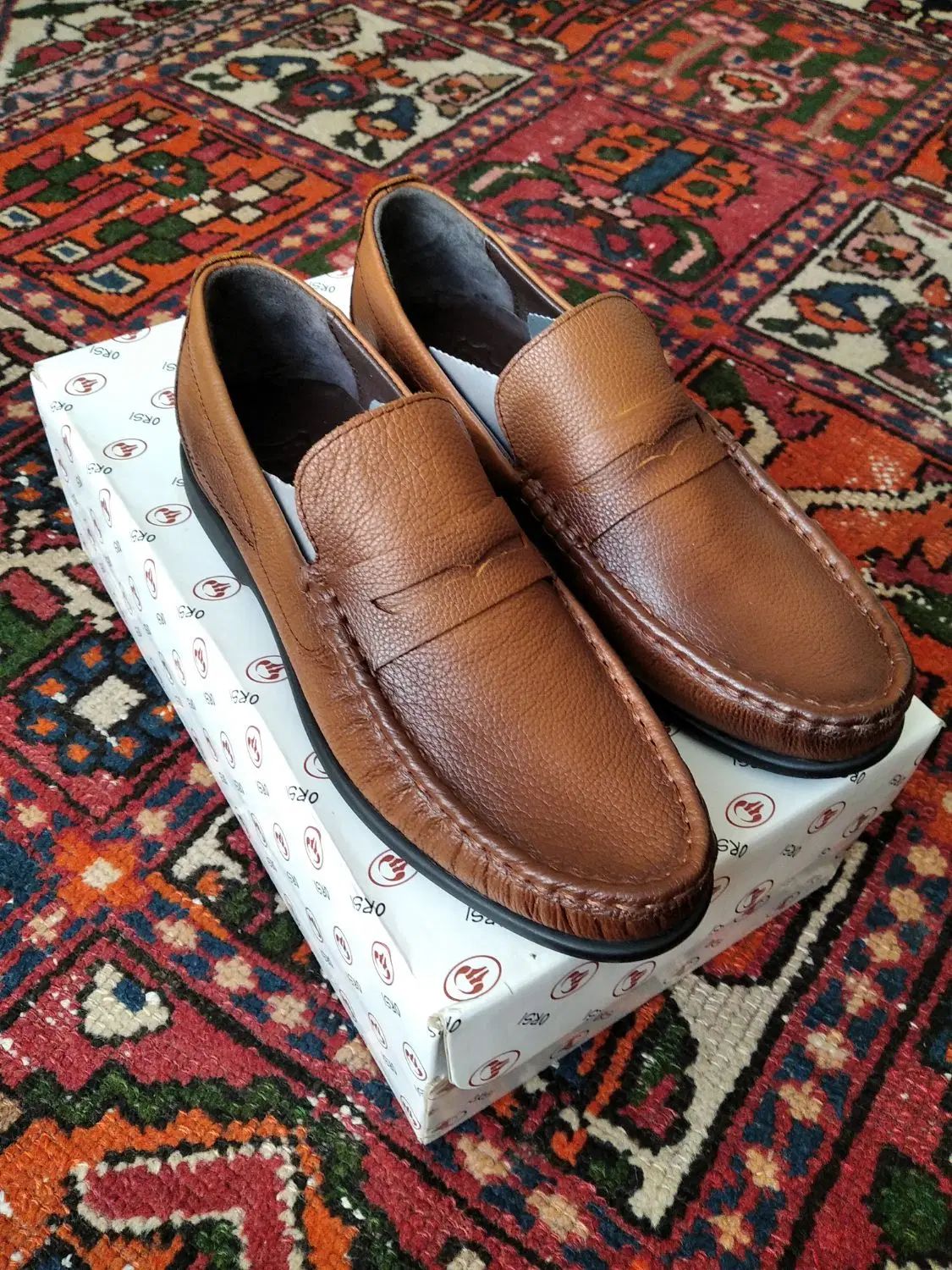 کفش فانتوف عسلی تمام چرم طبیعی|کیف، کفش، کمربند|اصفهان, قهجاورستان|دیوار