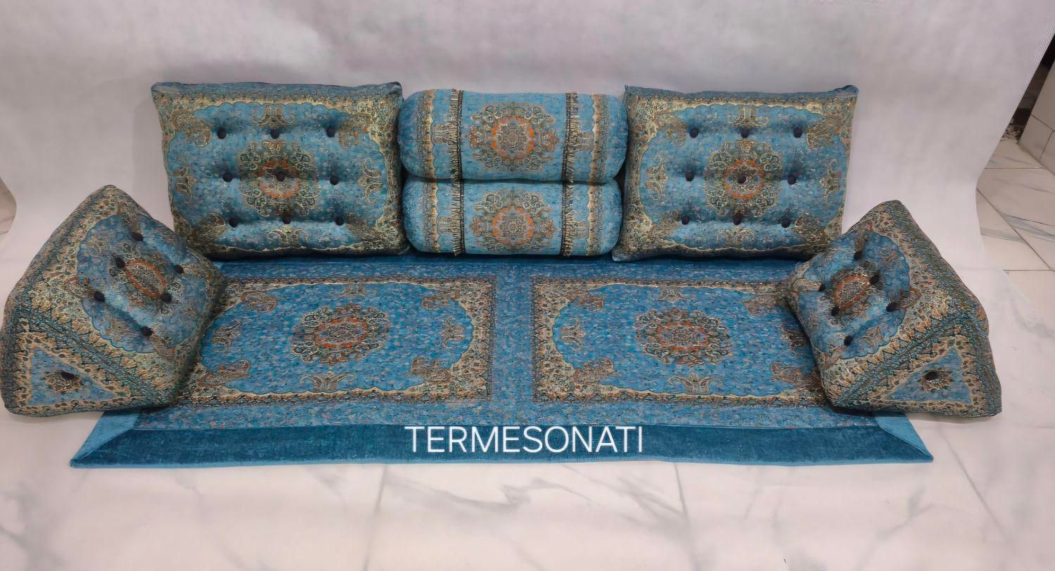 پخش ست سنتی ترمه زرکبافت اصل|پشتی|کرج, باغستان|دیوار