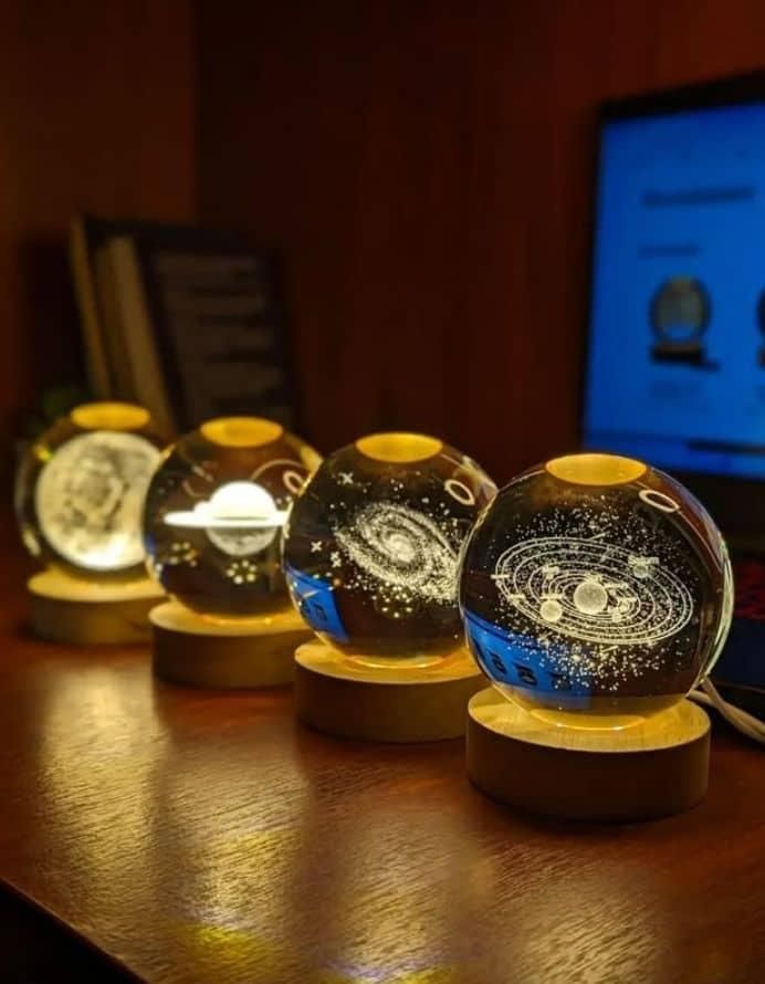 گوی شیشه ای دکوراتیو|چراغ خواب و آباژور|مشهد, طلاب|دیوار