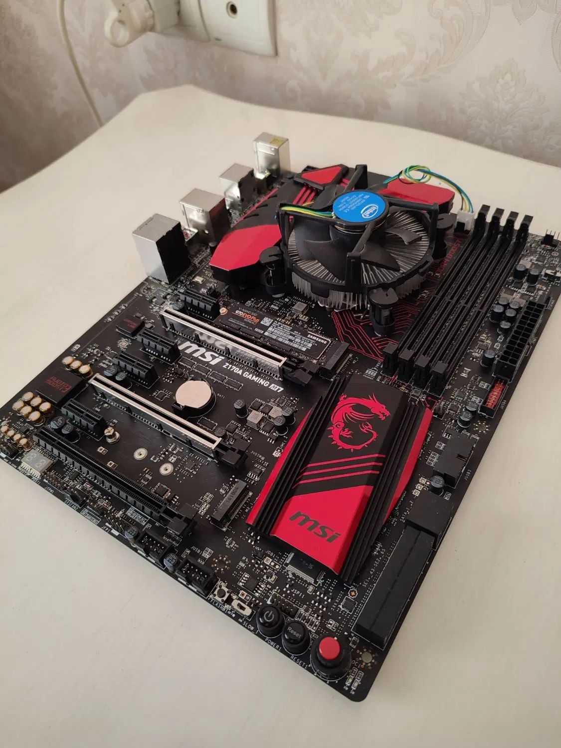 msi z170 gaming 7 + core i3 7100|قطعات و لوازم جانبی رایانه|مشهد, شهرک لشکر (شهرک غرب)|دیوار