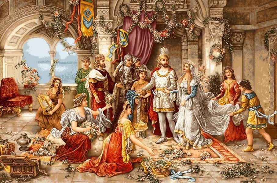 نخ و نقشه تابلو فرش تاج گذاری فرمانده|فرش|اردبیل, |دیوار