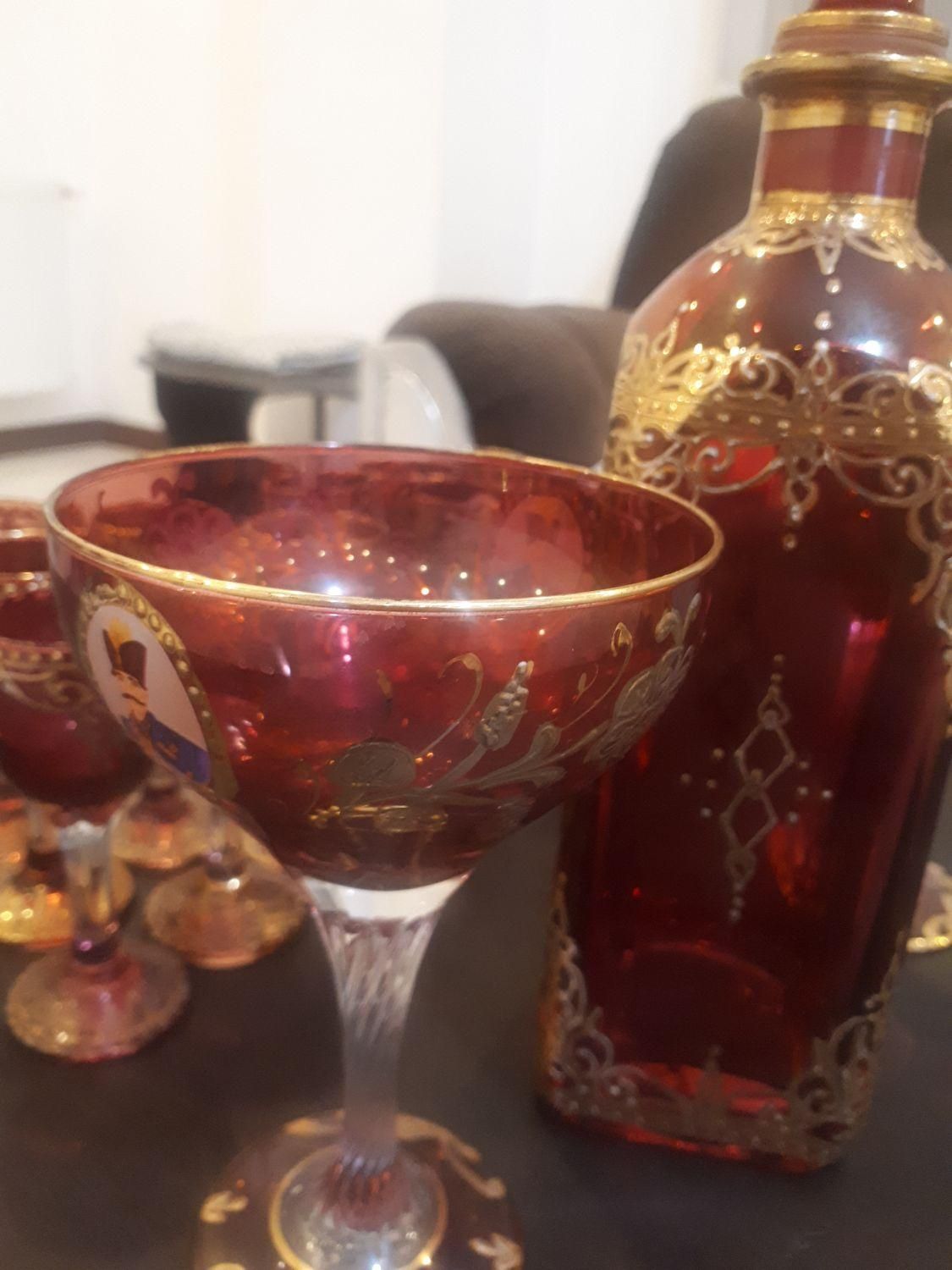 تنگ و گیلاس شاه عباسی طلاکوب|صنایع دستی و سایر لوازم تزئینی|کرج, شهرک یاس جنوبی|دیوار