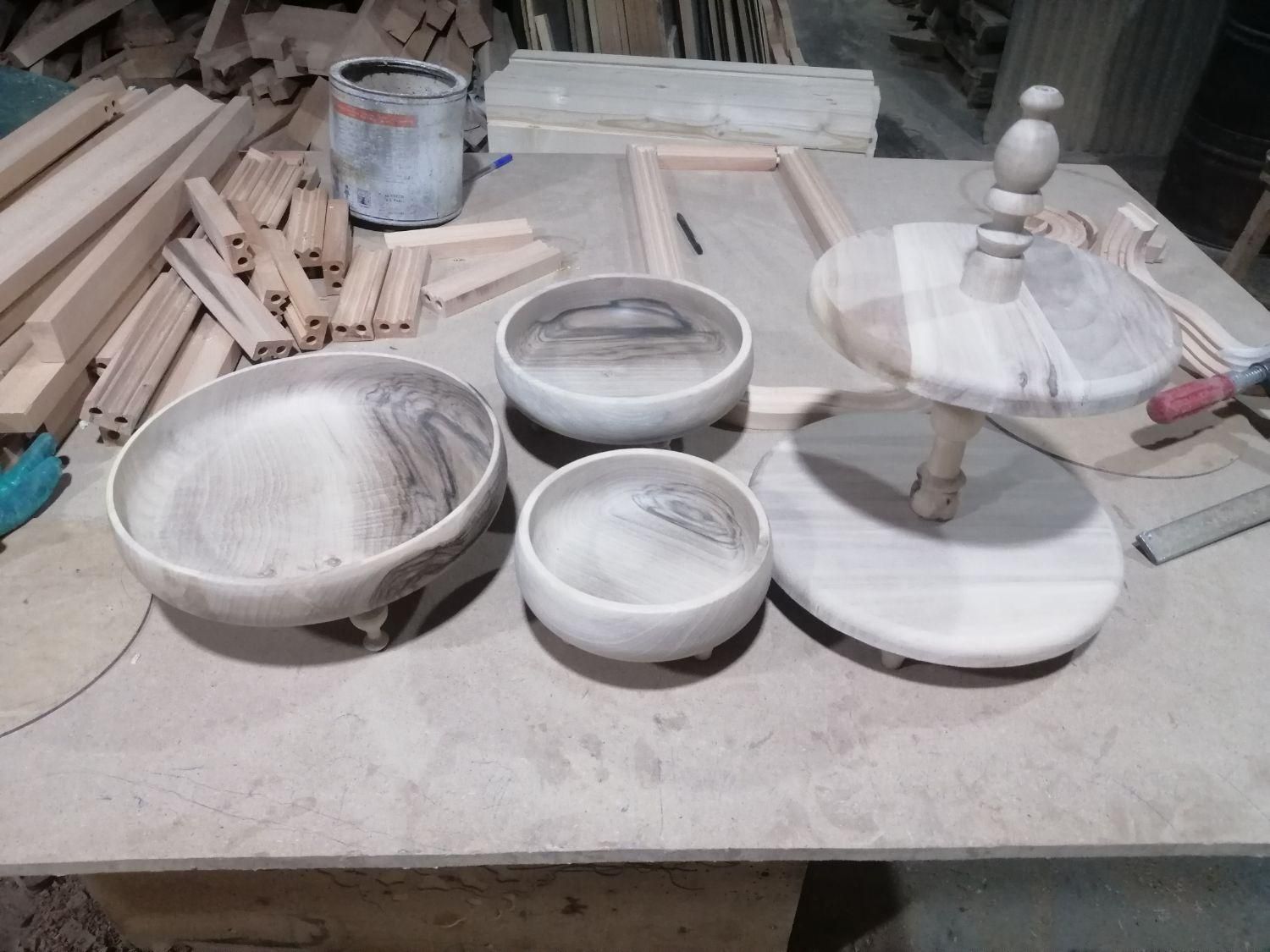 سرویس پذیرایی چوبی چوب گردو ظروف پذیرایی کاسه چوبی|ظروف سرو و پذیرایی|مشهد, نوید|دیوار