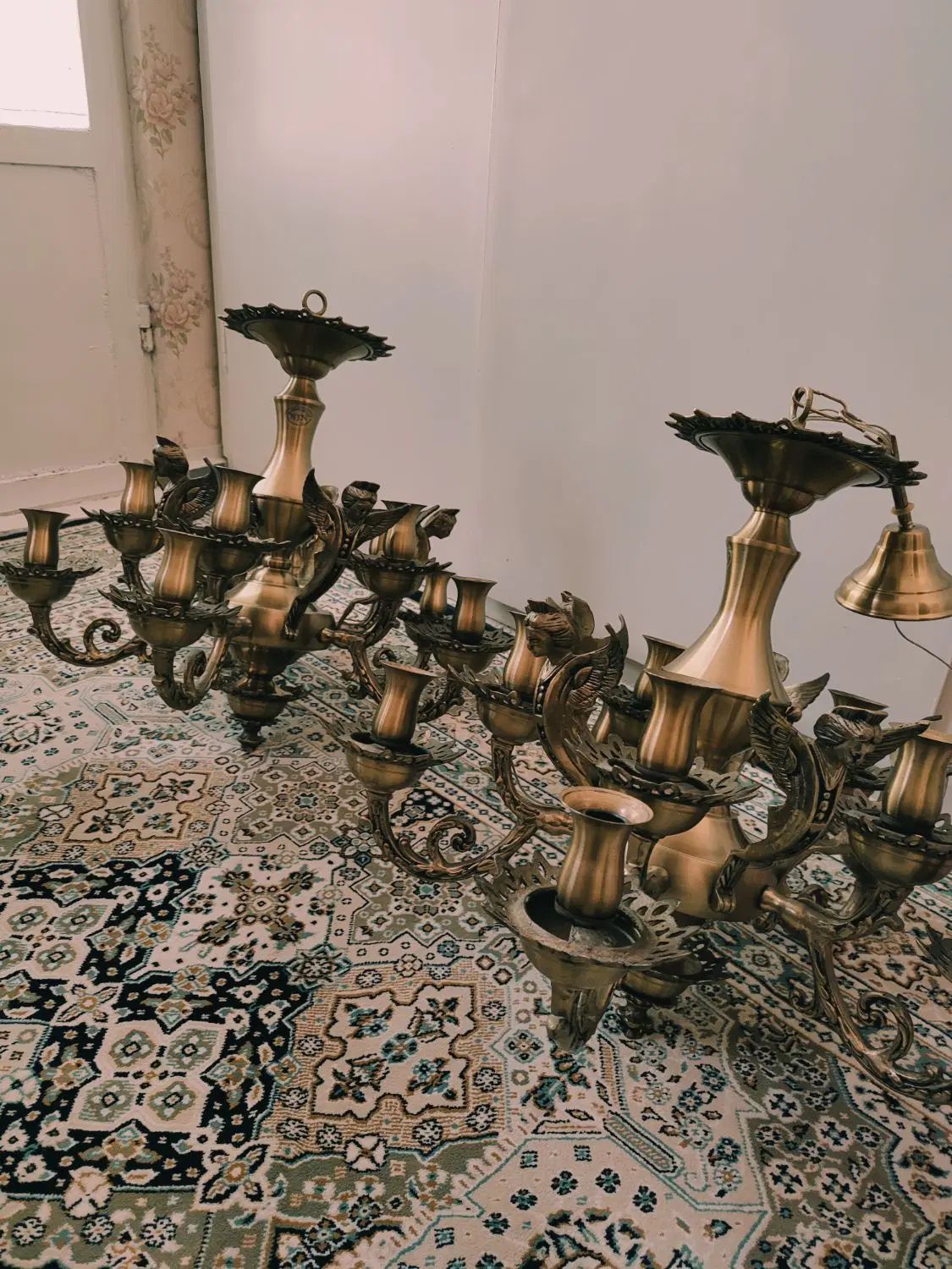 لوستر برنز مدل فرشته|لوستر و چراغ آویز|تهران, ارم|دیوار