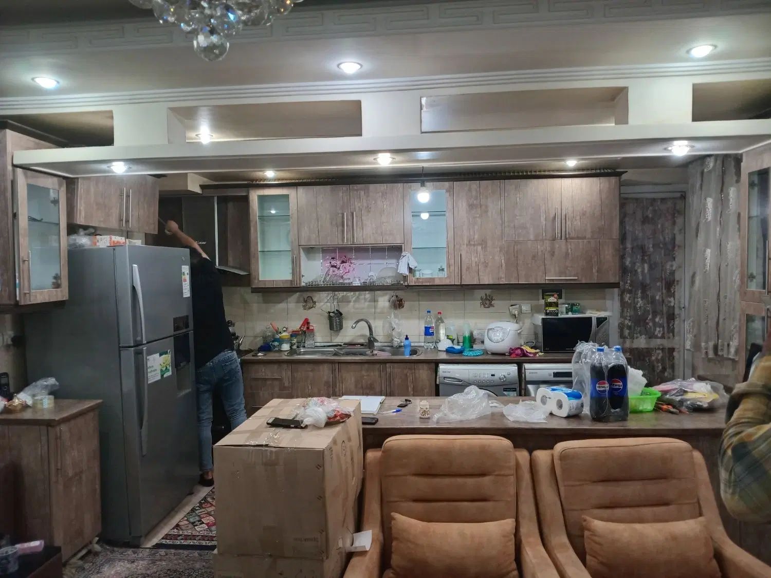 کابینت کامل با هود و سینک|آب‌چکان و نظم‌دهنده ظروف|تهران, شهران شمالی|دیوار