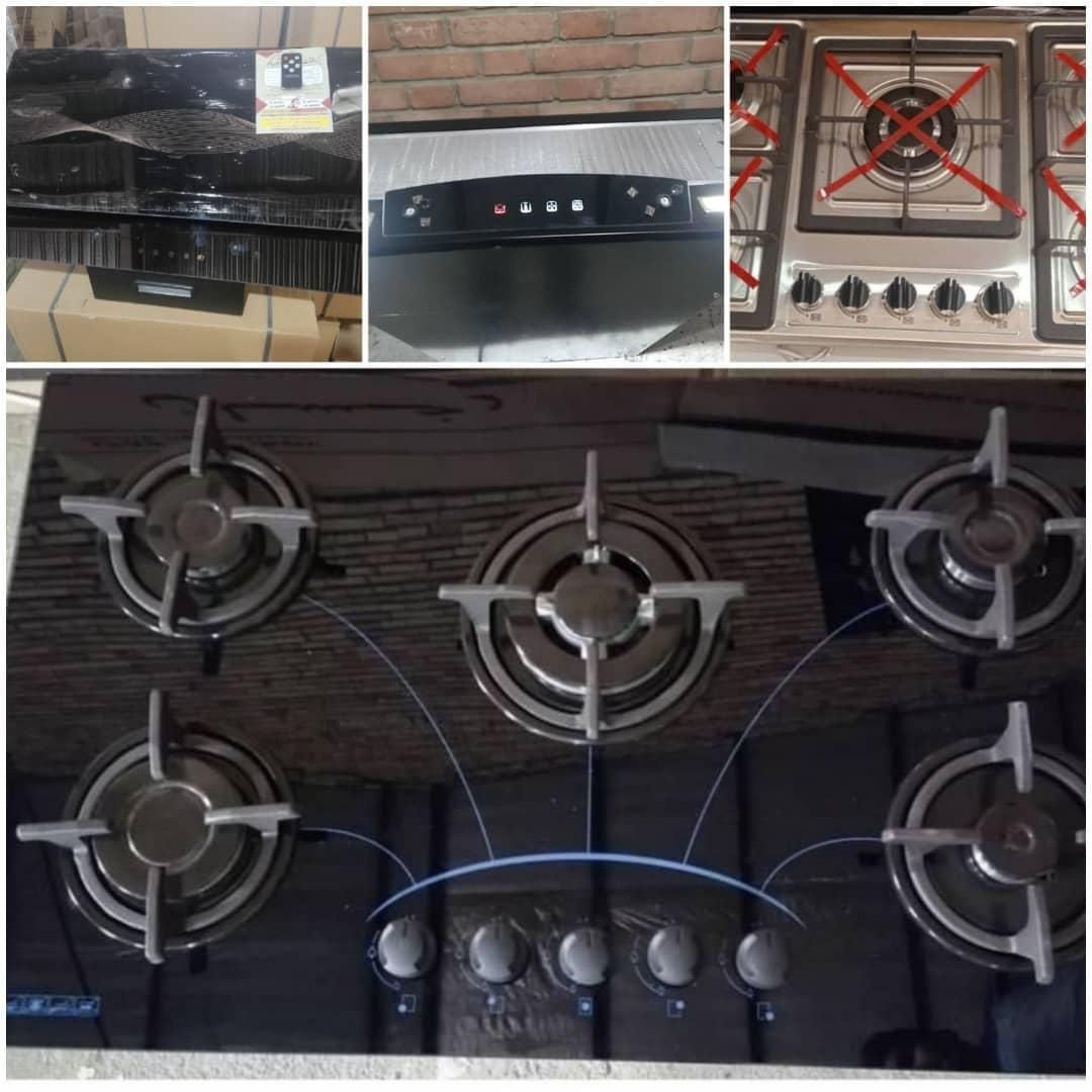 اجاق گاز صفحه ای شیشه استیل برند هود سینک|اجاق گاز و لوازم برقی پخت‌وپز|صدرا-فارس, فاز ۱|دیوار