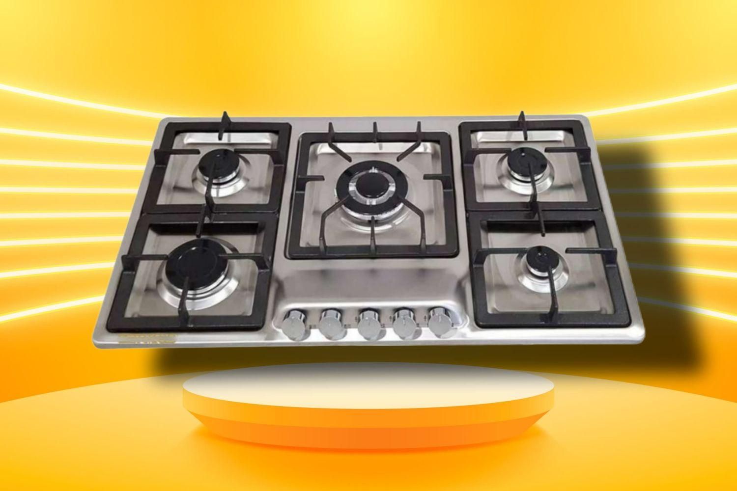 اجاق گاز ۵ شعله استیل اپکس|اجاق گاز و لوازم برقی پخت‌وپز|رشت, حمیدیان|دیوار