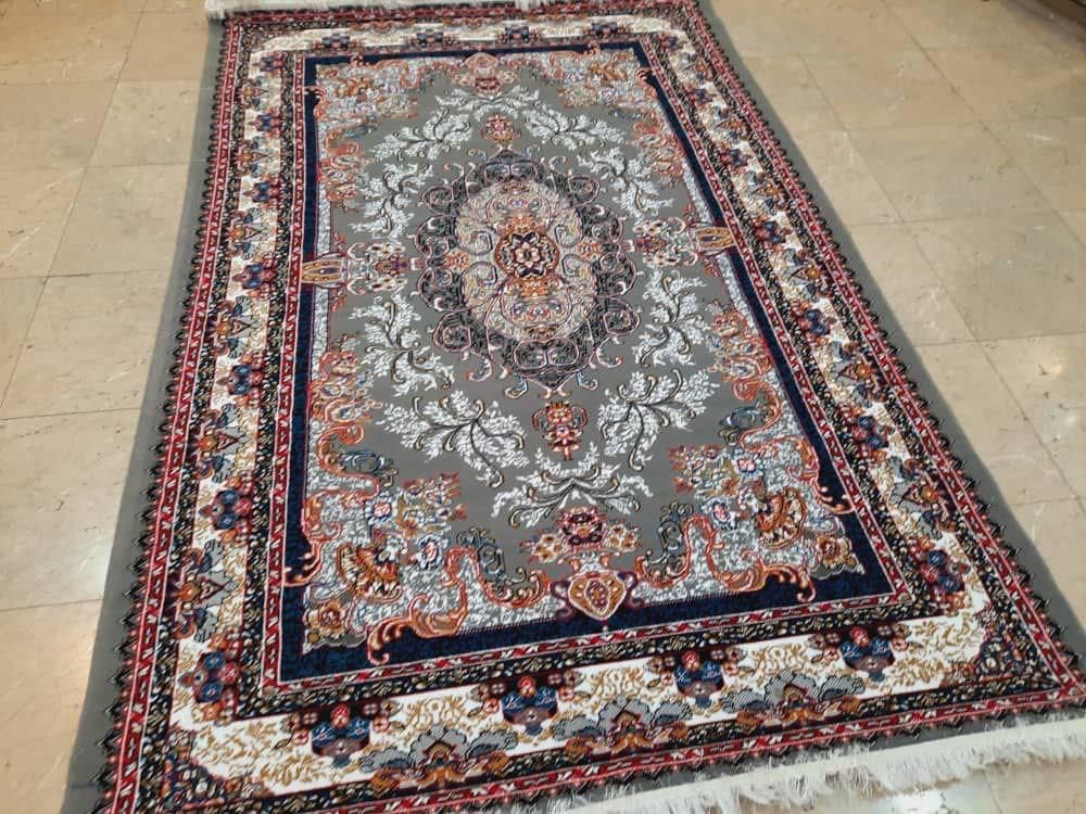 فرش ۳ در ۴ رخش مشهد فیلی مشکی طلاکوب|فرش|ایوان, |دیوار