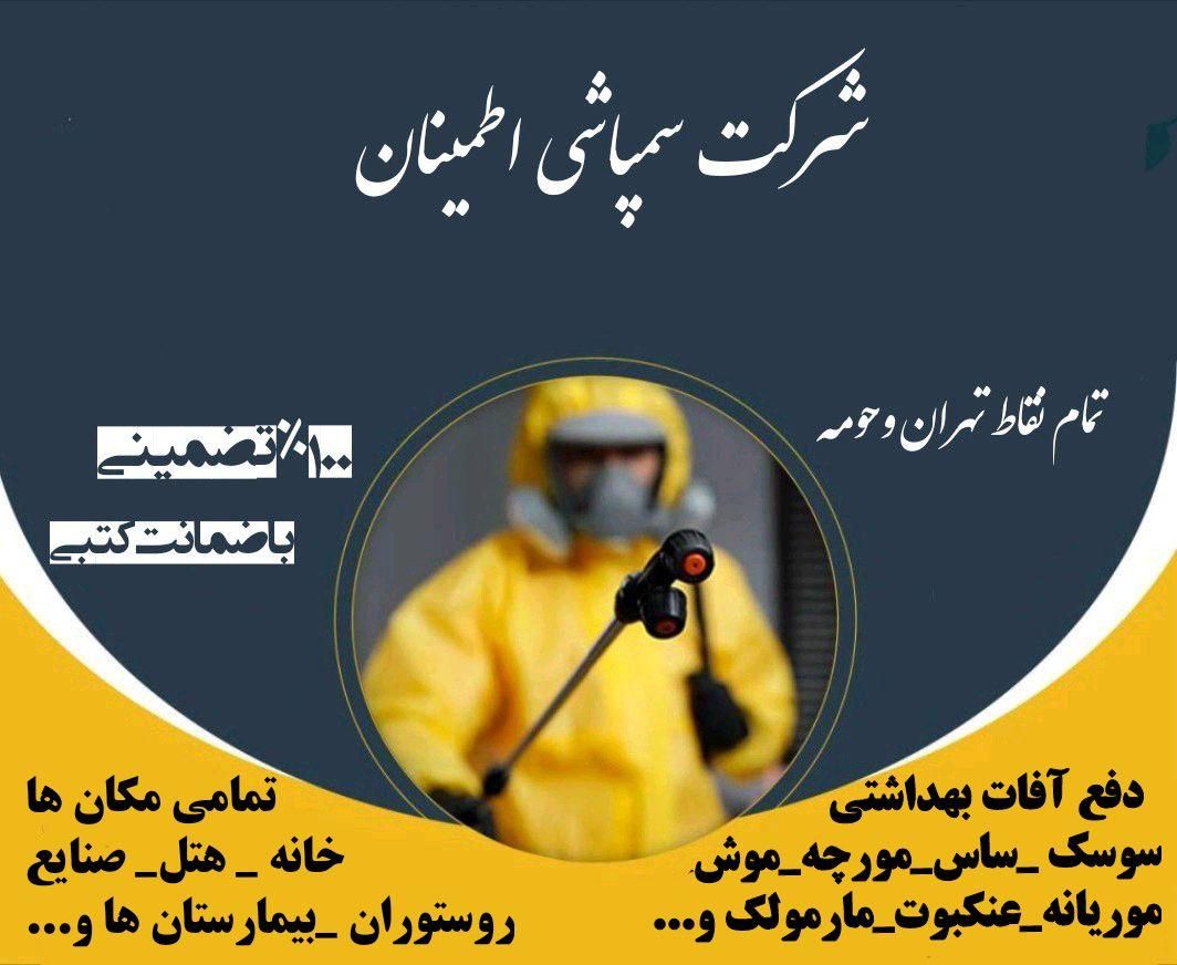 سمپاشی صددرصدتضمینی‌سم پاشی سوسک‌وساس و...|خدمات نظافت|تهران, پیروزی|دیوار
