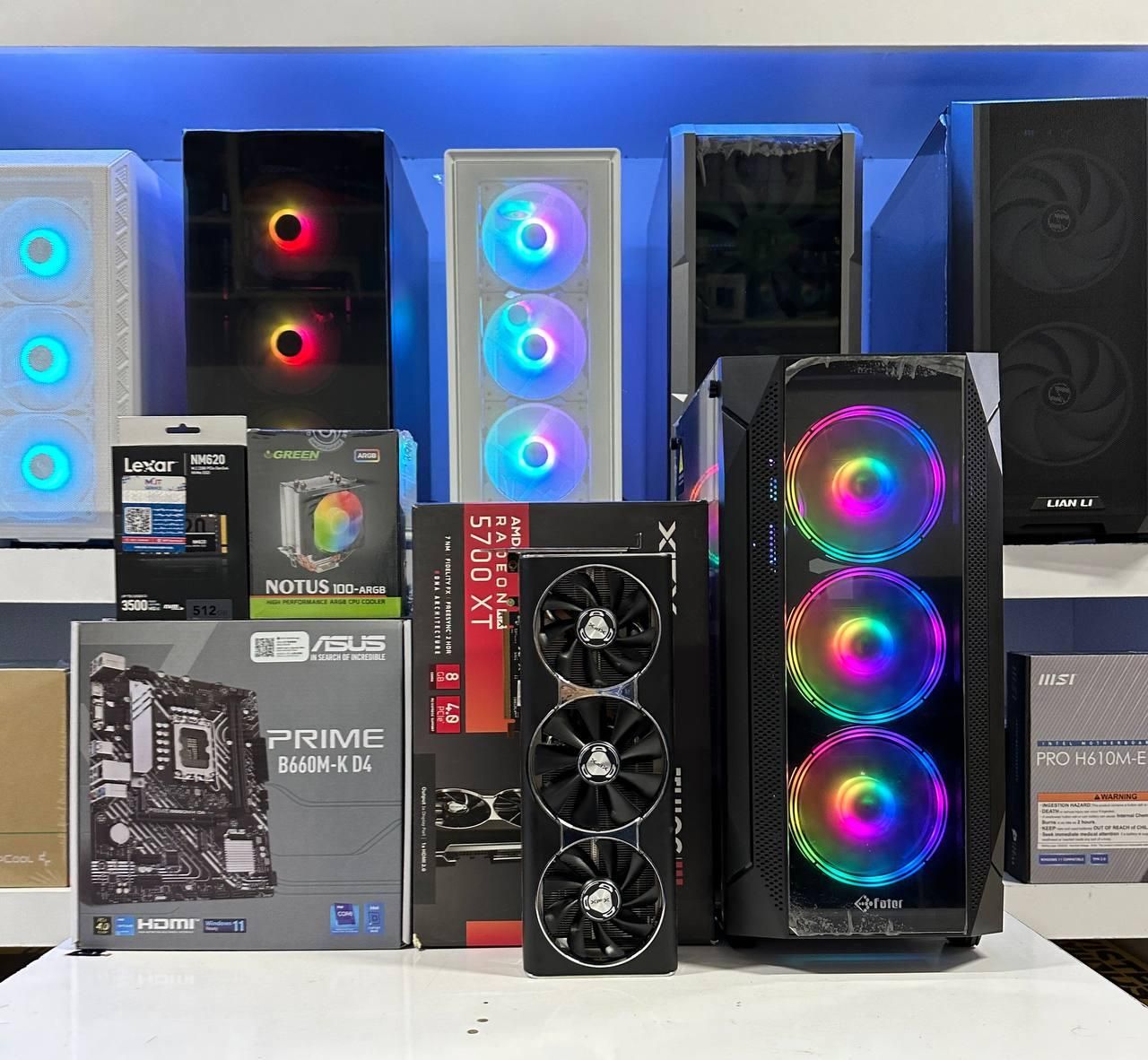 کیس گیمینگ RX5700XT پردازندهi512400F مین B660|رایانه رومیزی|مشهد, فلسطین|دیوار