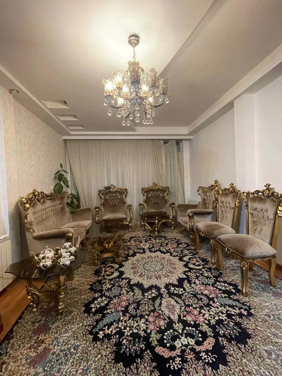 مبلمان استیل کلاف کاملا سالم همراه با میزهای عسلی|مبلمان خانگی و میز عسلی|مشهد, سناباد|دیوار