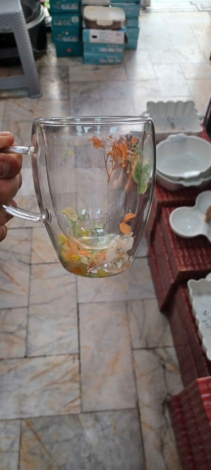 فنجان دو جداره شیشه ای|ظروف سرو و پذیرایی|کرج, مصباح|دیوار