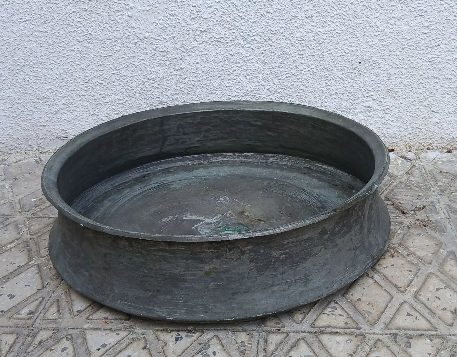 تشت مسی بیش از ۱۰۰ساله، عتیقه، آنتیک، کلکسیونی|کلکسیون اشیاء عتیقه|بابل, |دیوار