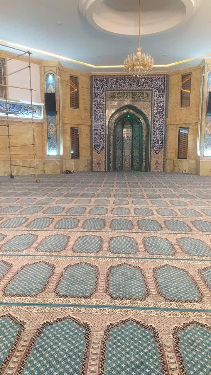 سجاده ماشینی حرمی مسجدی حسینیه نمازخانه|فرش|ری, شهید غیوری (ابن باویه)|دیوار