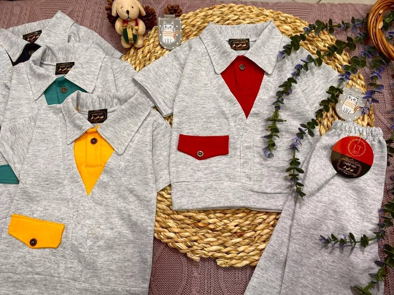 عمده- تیشرت شلوارک یقه رنگی ۲شماره|کفش و لباس بچه|مشهد, هفده شهریور|دیوار