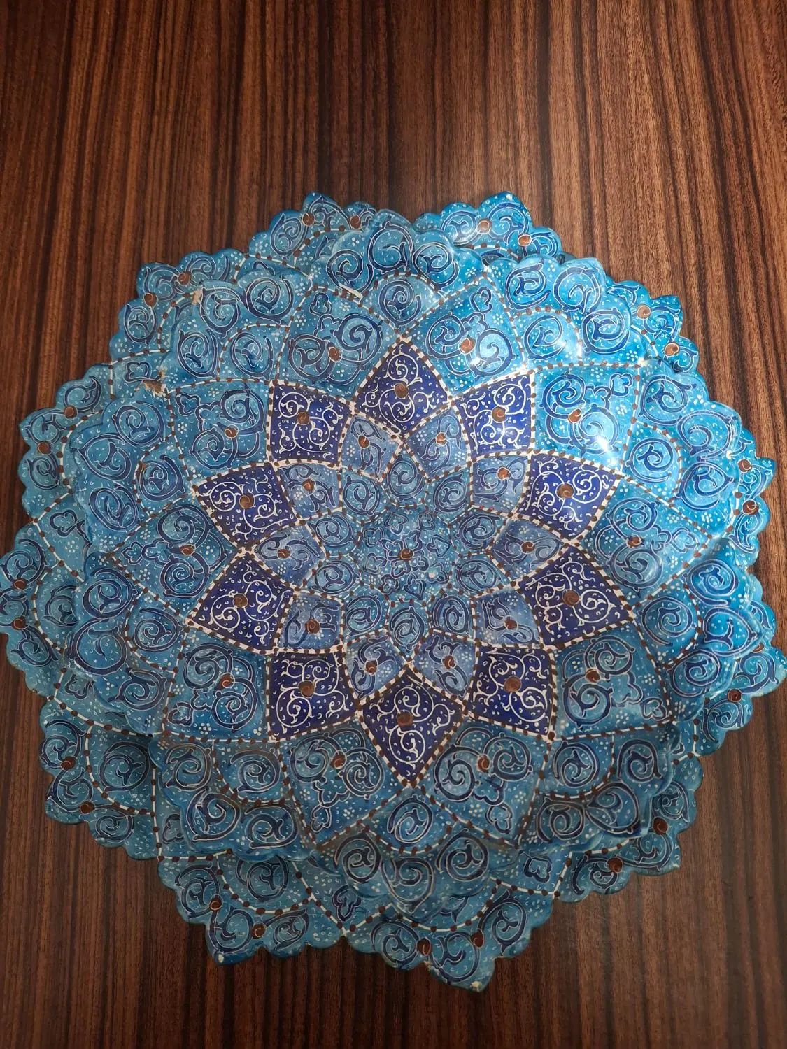 دوتا ظرف مینا کاری|صنایع دستی و سایر لوازم تزئینی|اصفهان, شیخ اشراق|دیوار